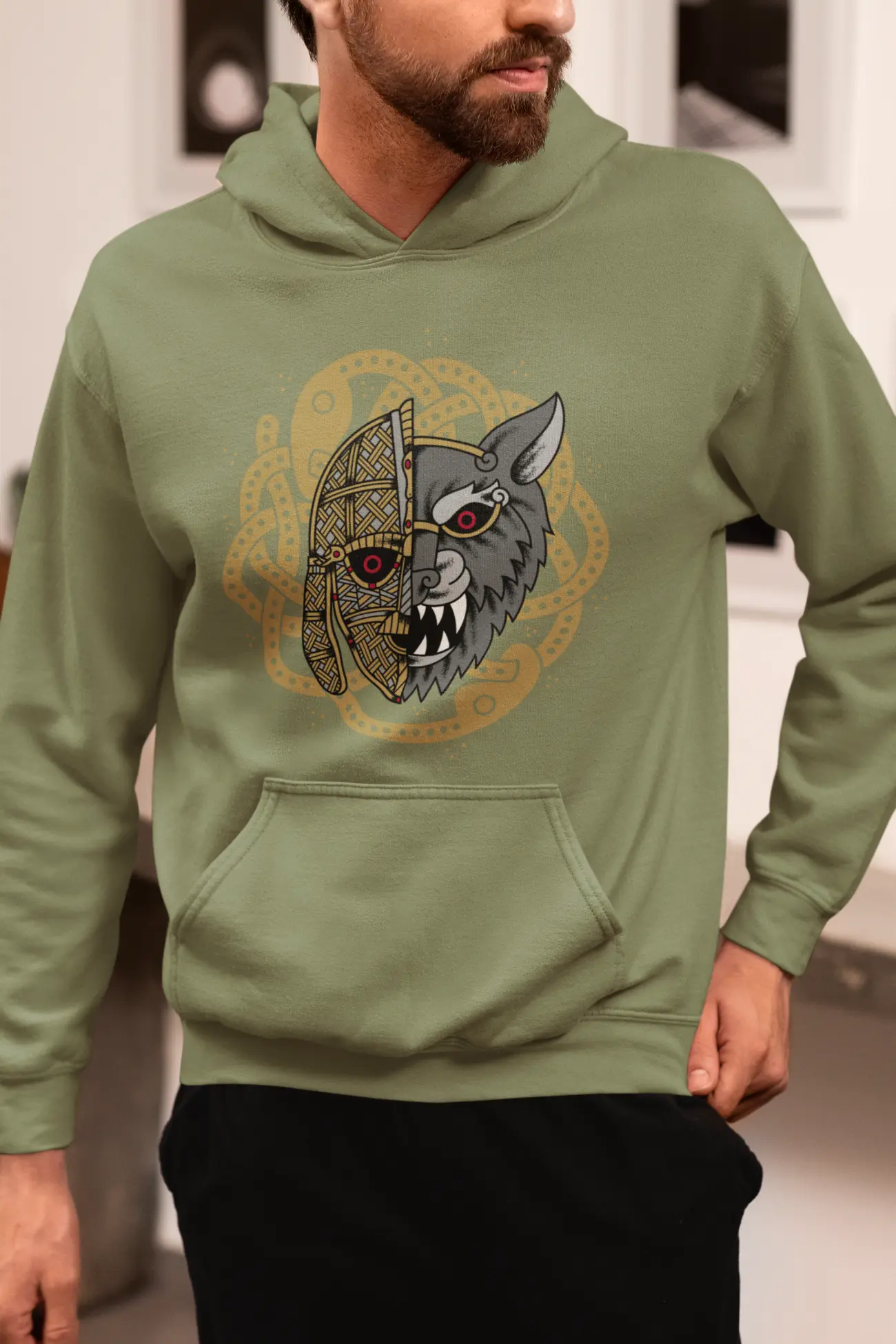 Ulfheðnar Hoodie – Odin’s Wolf-Clad Warriors of Legend