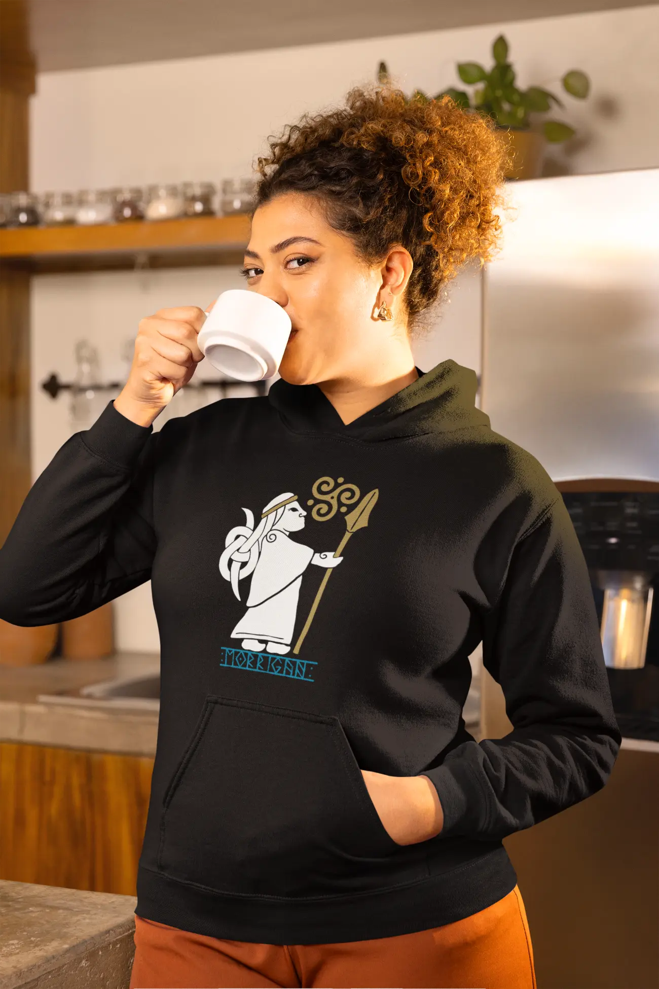 Morrígan Celtic Goddess Unisex Hoodie – Power, Fate & Mythology