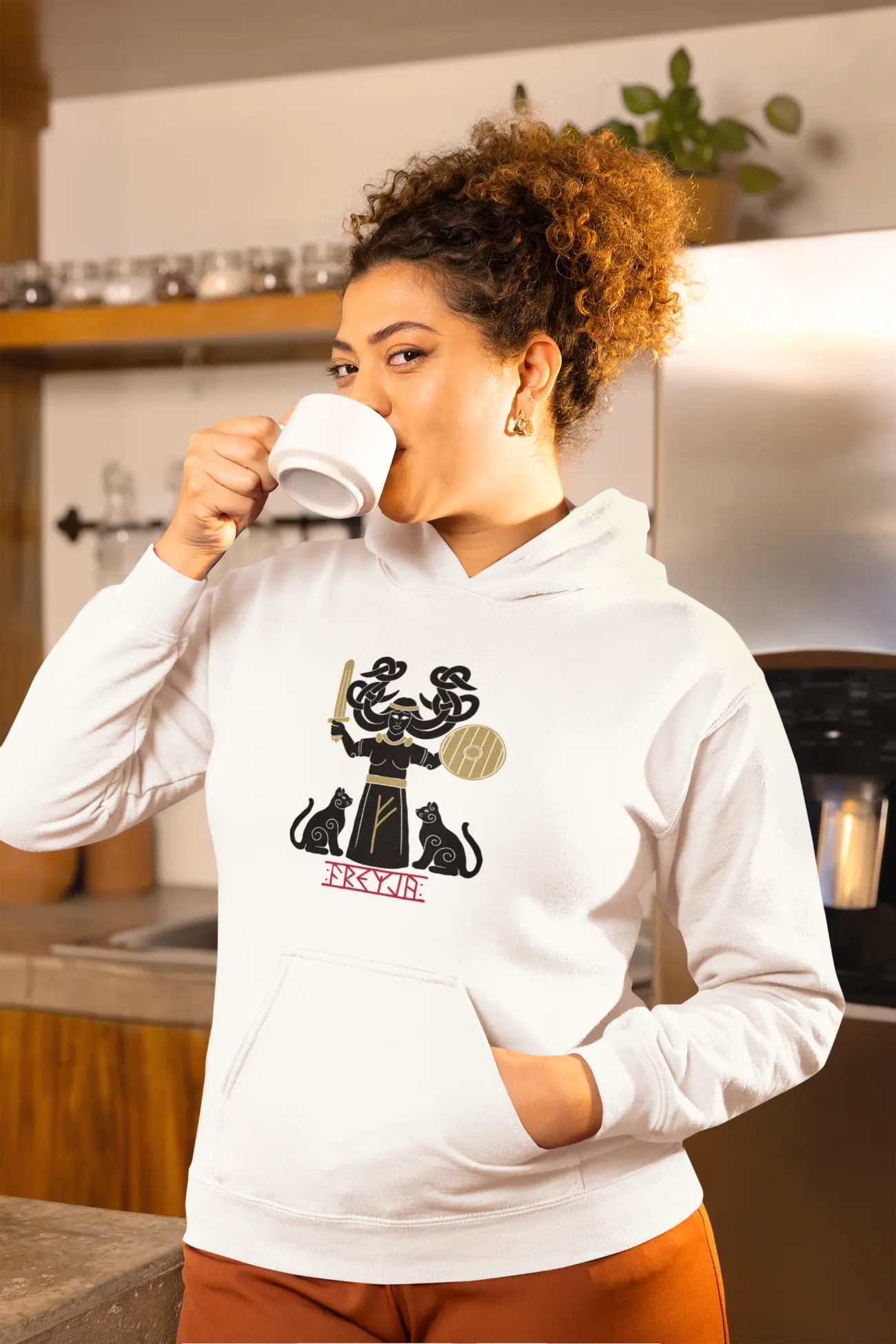 Freyja Unisex Hoodie – Norse Goddess of Strength, Beauty & Passion | LostRavn Collection