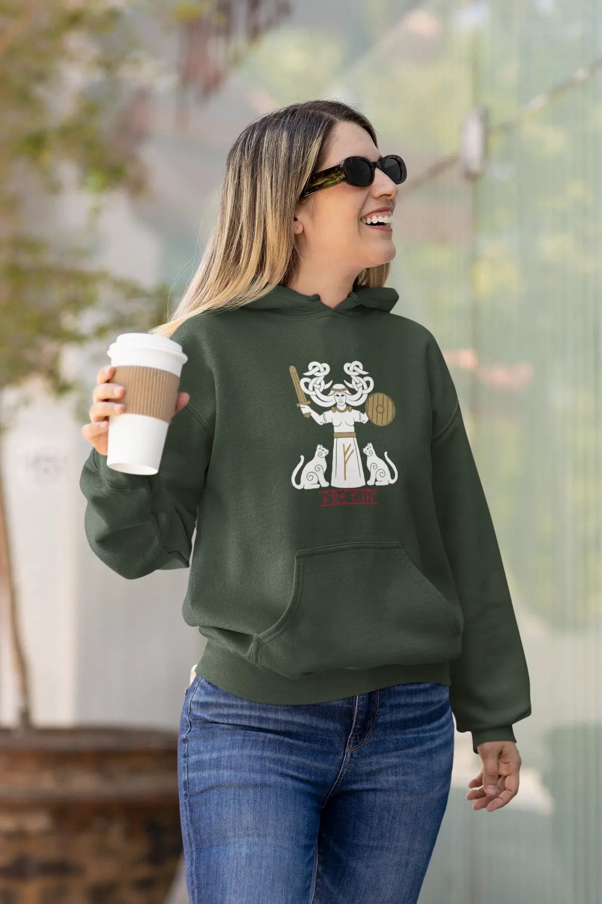 Freyja Unisex Hoodie – Norse Goddess of Freedom & Power | LostRavn Collection