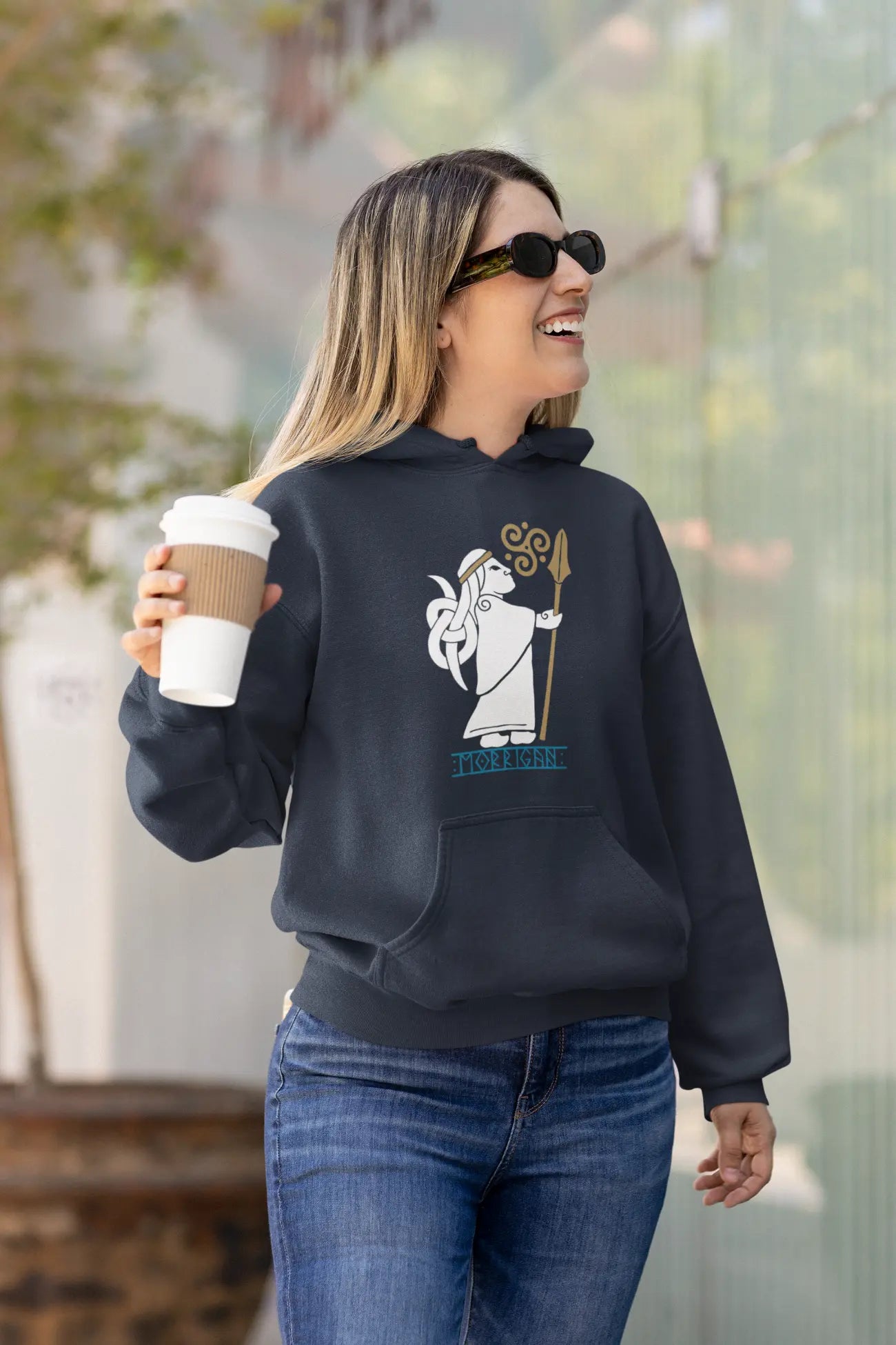 Morrígan Celtic Goddess Unisex Hoodie – Power, Fate & Mythology