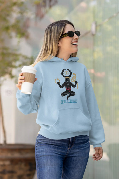 Cernunnos Unisex Hoodie – Celtic Horned God of Nature & Life Cycles | LostRavn Collection