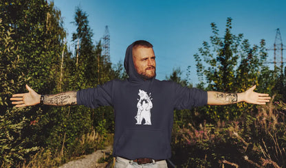 Hail Thor – Viking Berserker Warrior Hoodie - Unisex Norse Mythology Apparel