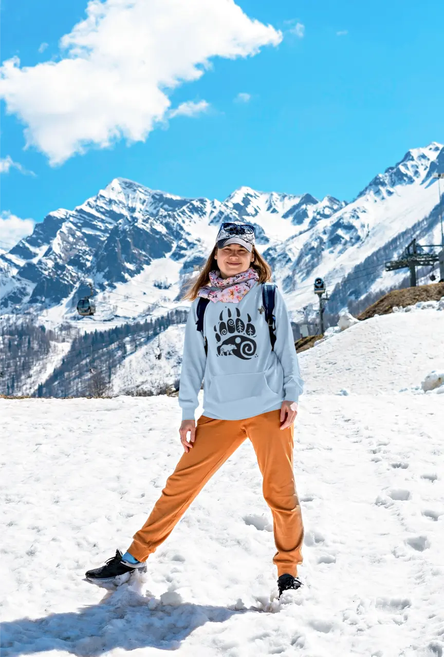 Bear Paw Unisex Hoodie – Strength of the North | LostRavn Collection