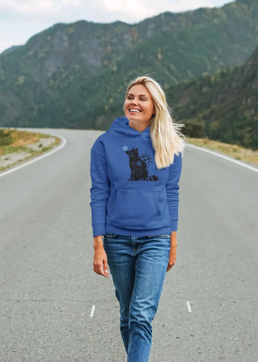 Raccoon Spirit Unisex Hoodie – Nature and Adaptability Design