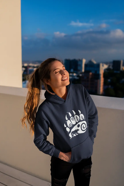 Bear Paw Unisex Hoodie – Harness the Power of the Wild | LostRavn Collection