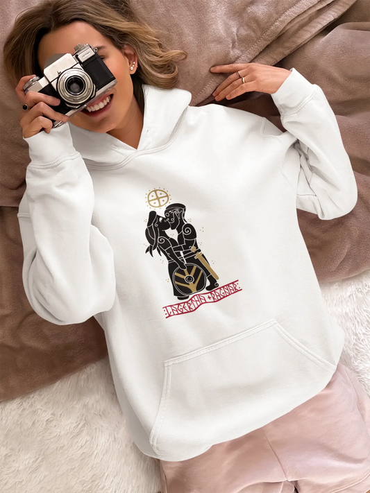 Lagertha & Ragnar Viking Love Story Hoodie – Norse Warriors & Shieldmaidens Unisex Pullover | LostRavn Collection