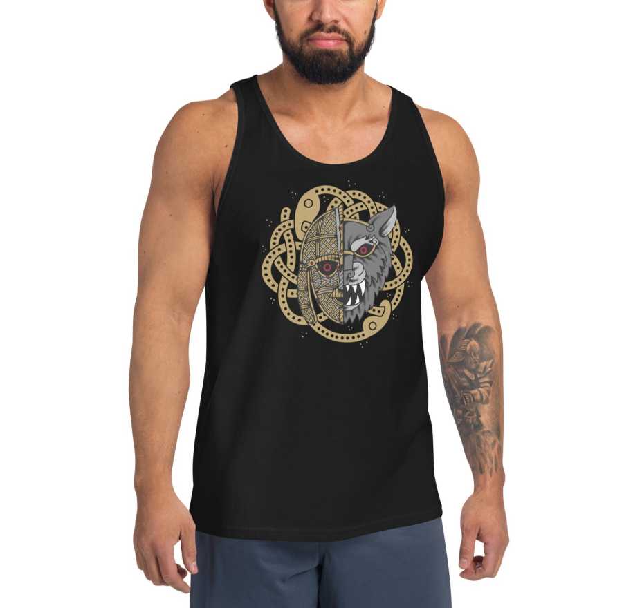 Ulfheðnar Viking Wolf Warrior Men’s Tank Top – Norse & Anglo-Saxon Heritage | LostRavn
