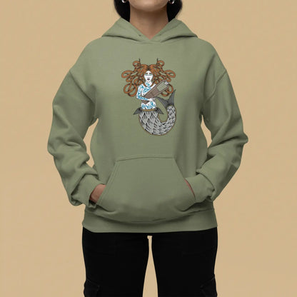 Wavesinger Celtic Mermaid Unisex Hoodie – Myth, Strength & Song | LostRavn Collection