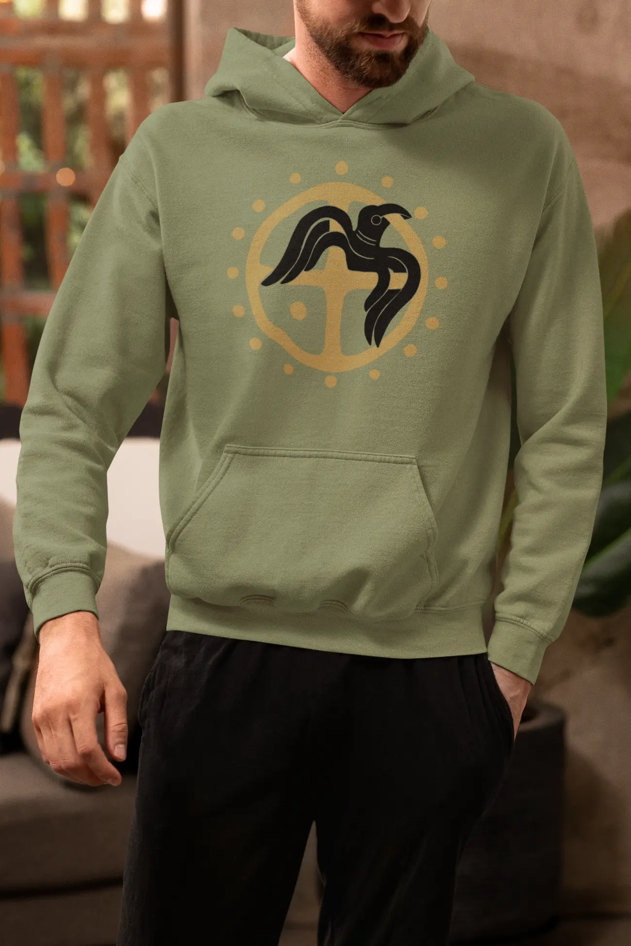 Raven Hoodie – Norse Mythology Pullover Honoring Odin’s Trusted Messengers