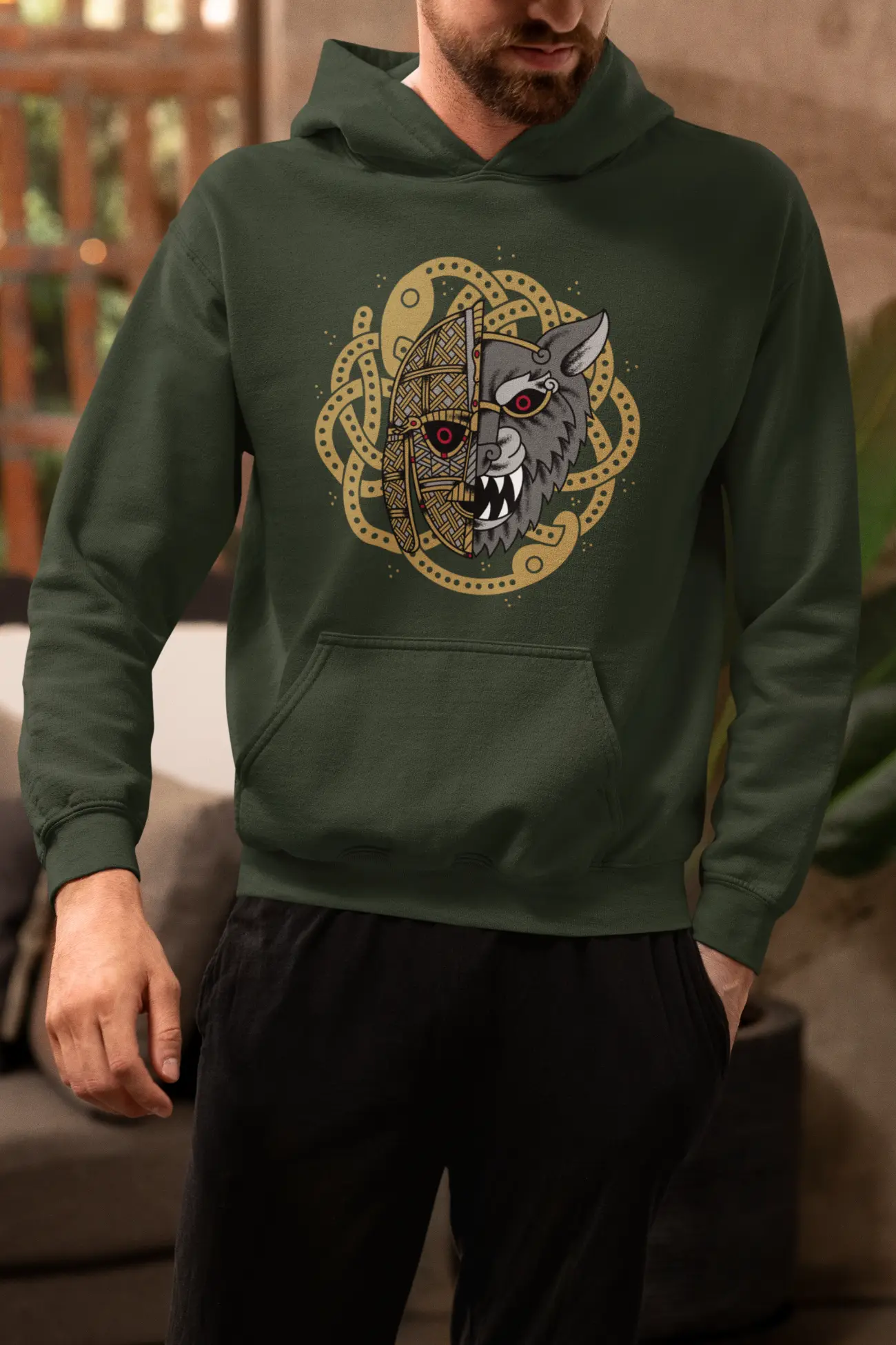 Ulfheðnar Hoodie – Odin’s Wolf-Clad Warriors of Legend