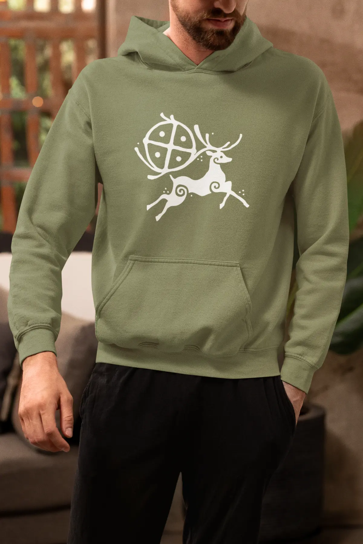 Horned Guardian Hoodie – Nature & Mythology Inspired Design  Subtitle (H2)