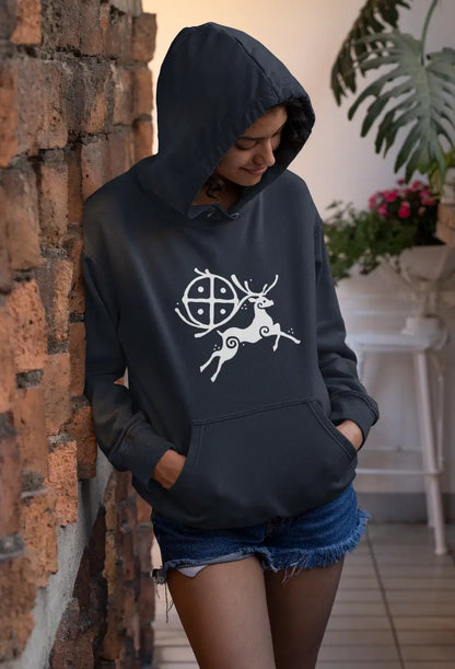 Horned Guardian Hoodie – Nature & Mythology Inspired Design  Subtitle (H2)