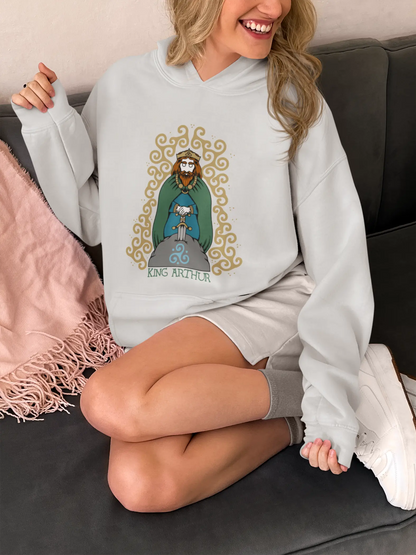 Excalibur Hoodie – Arthurian Sword of Kings Pullover for Men & Women | LostRavn