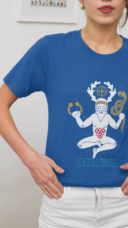 Cernunnos Horned God Unisex T-Shirt – Celtic Mythology Tee | LostRavn