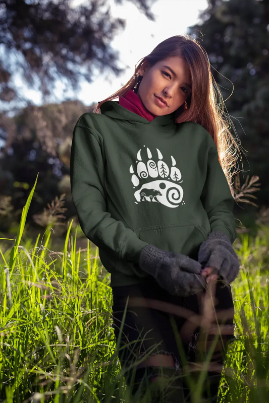 Bear Paw Unisex Hoodie – Harness the Power of the Wild | LostRavn Collection
