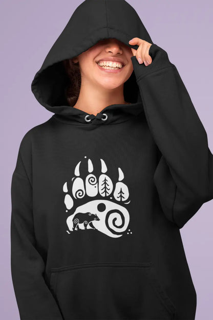 Bear Paw Unisex Hoodie – Harness the Power of the Wild | LostRavn Collection