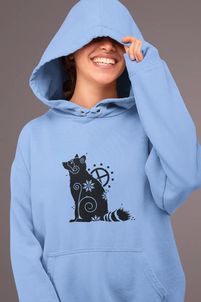 Raccoon Spirit Unisex Hoodie – Nature and Adaptability Design