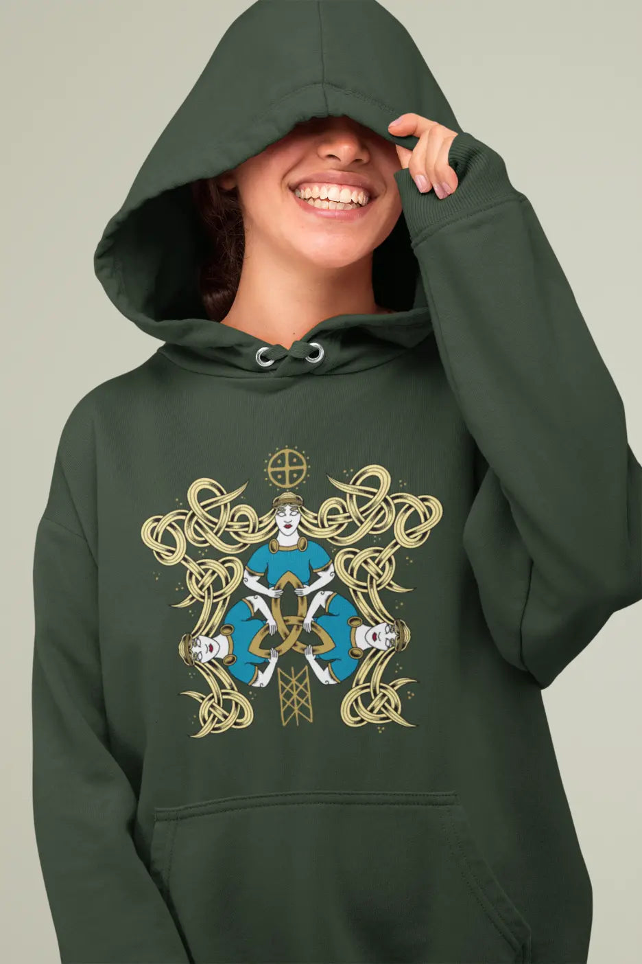 Norns Unisex Hoodie – Weavers of Fate & Time | LostRavn Collection