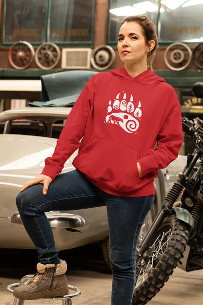 Bear Paw Unisex Hoodie – Harness the Power of the Wild | LostRavn Collection