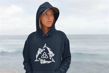 Orca Celtic Knot Hoodie – Strength, Freedom & Ocean Spirit