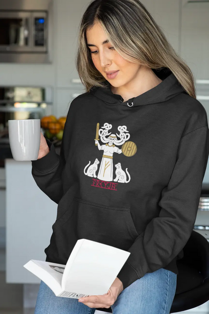 Freyja Unisex Hoodie – Norse Goddess of Freedom & Power | LostRavn Collection