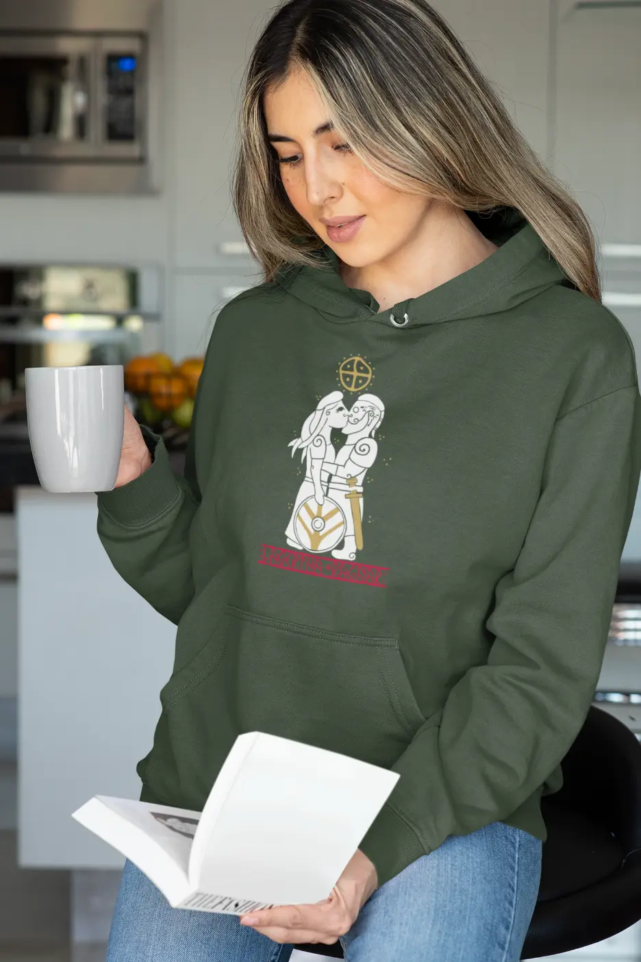 Viking Love Story Hoodie – Legendary Warrior-Inspired Design