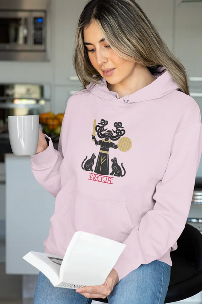 Freyja Unisex Hoodie – Norse Goddess of Strength, Beauty & Passion | LostRavn Collection