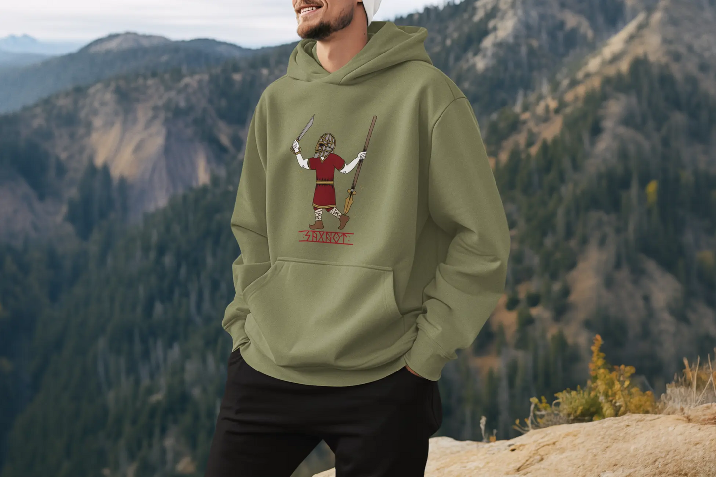 Seaxnēat Hoodie – Legacy of the Saxon Warrior God | LostRavn Collection