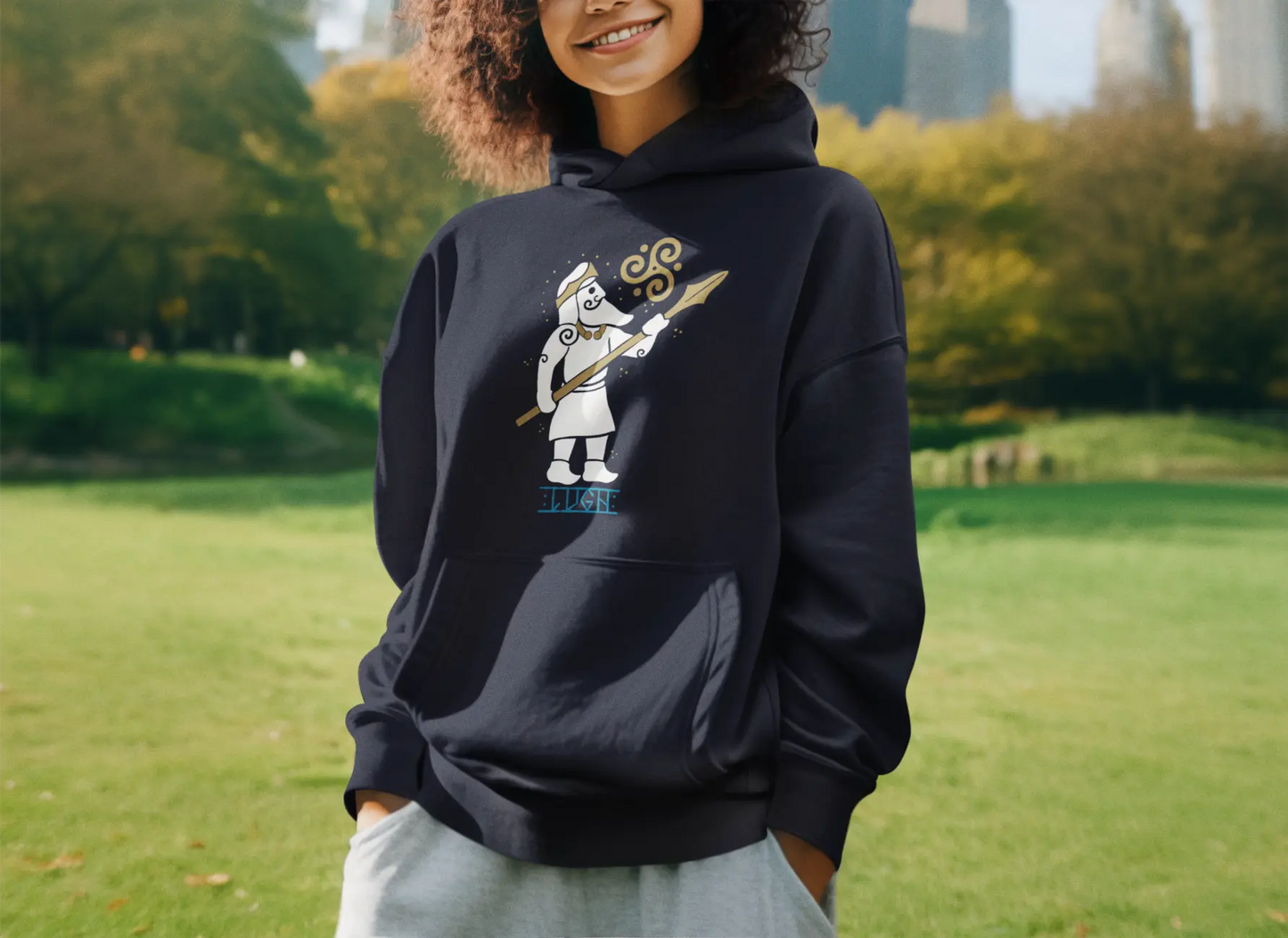 Lugh Unisex Hoodie – Celtic God of Skill & Mythology | LostRavn Collection