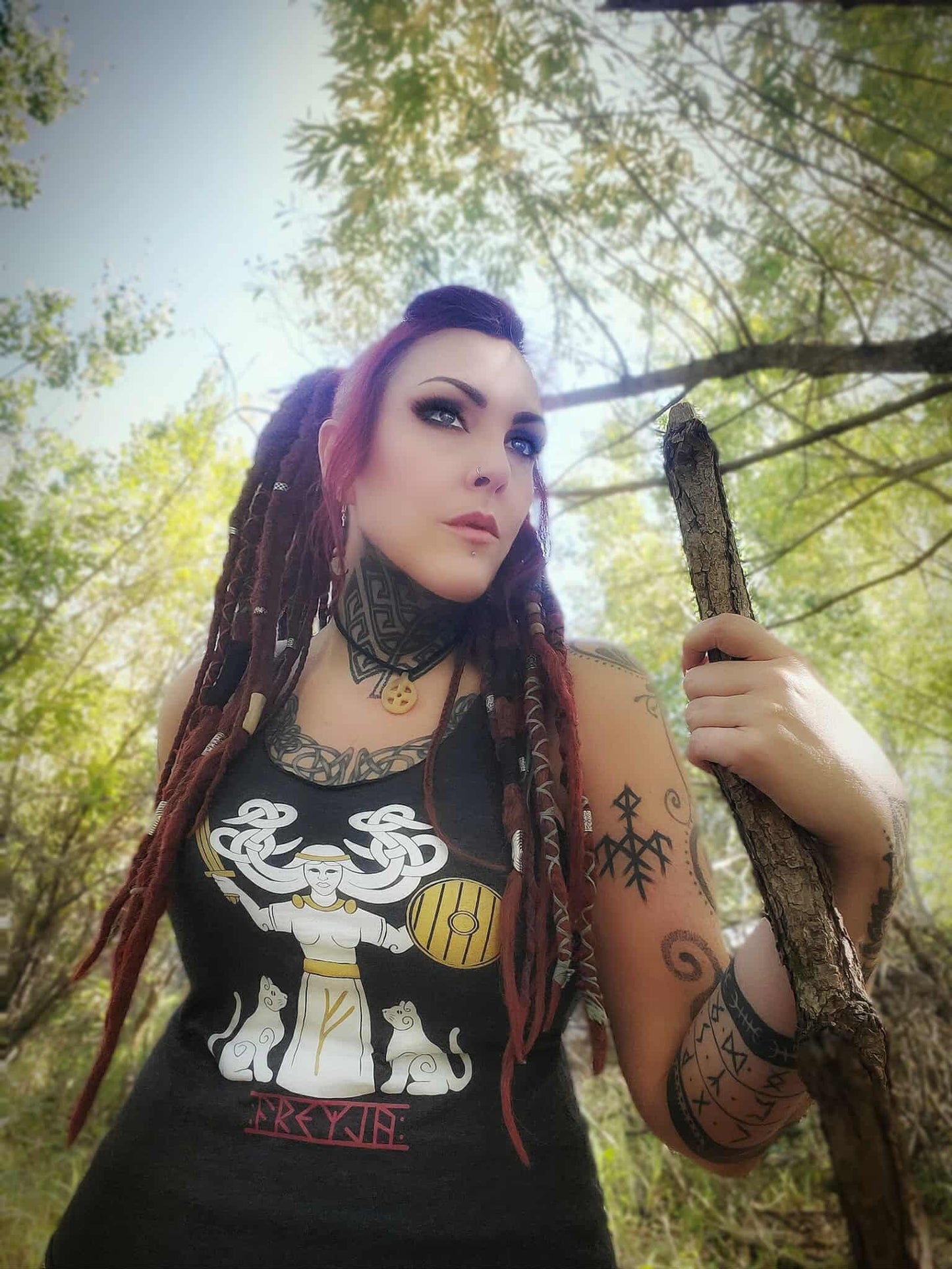 Freyja Women’s Racerback Tank Top | Norse Goddess Shirt