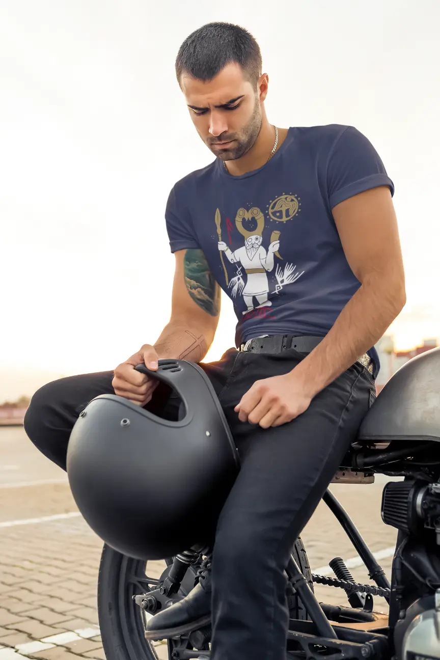 Odin T-Shirt – Norse Mythology Allfather Unisex Cotton Tee