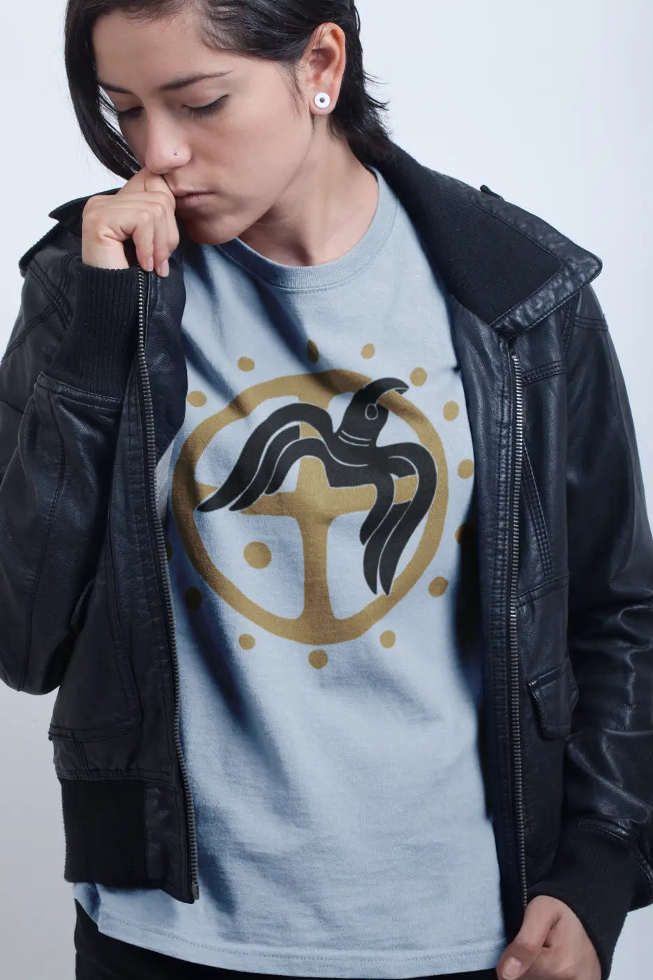 Raven Norse Mythology Unisex T-Shirt – Odin’s Ravens & LostRavn Logo