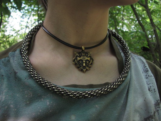 Classic Shape Twisted Viking Queen - Shieldmaiden Torque / Neck Ring, Hand Forged