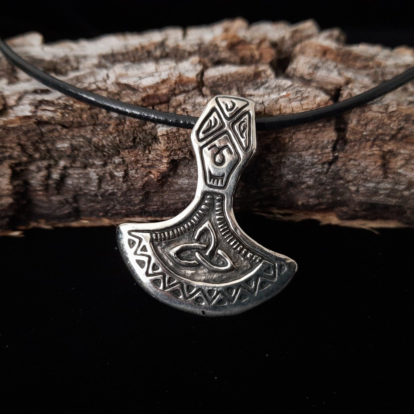 Handmade Pewter Mjolnir Pendant – Viking Thor’s Hammer Amulet