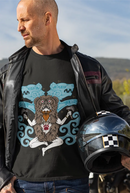 Berserker Ritual T-Shirt – Viking Bear Warrior | LostRavn