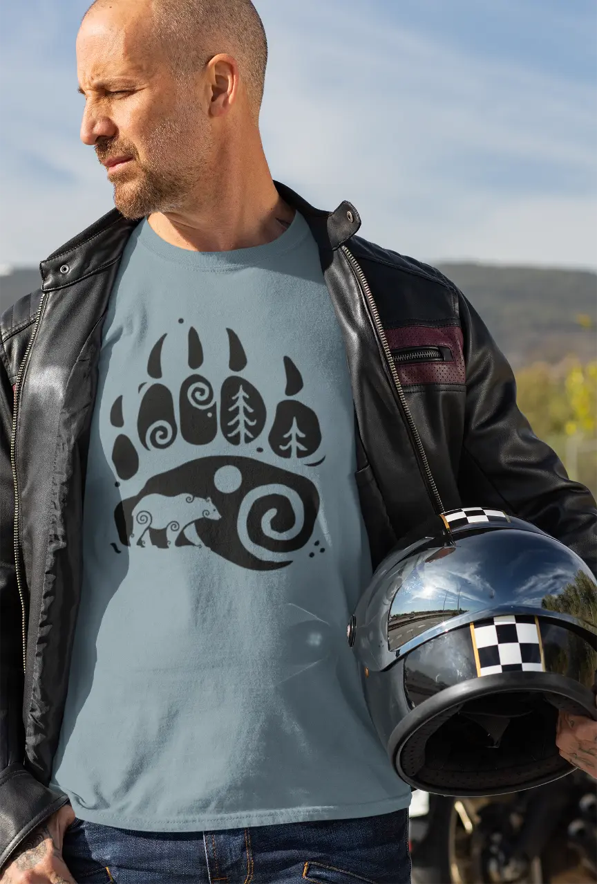 Bear Paw Unisex T-Shirt – Embrace the Spirit of the Wild