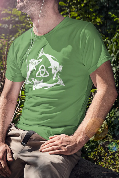 Orca Celtic Knot Unisex T-Shirt – Ocean Power & Ancient Symbolism