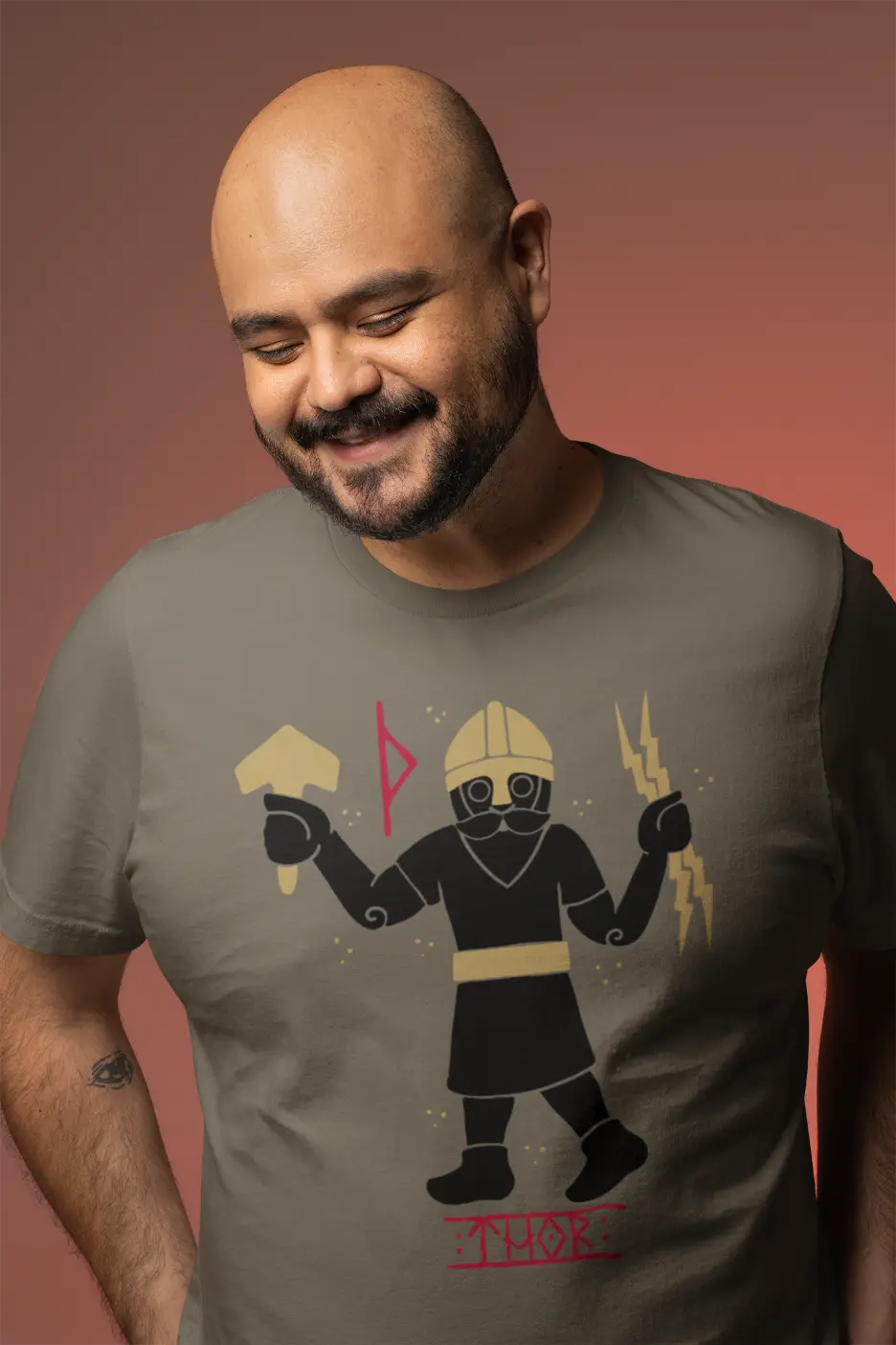 Thor Stormforged Viking T-Shirt – Norse Mythology & Mjolnir Symbol