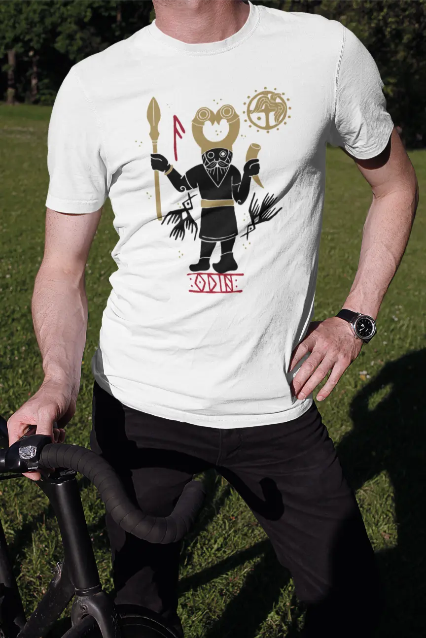 Odin T-Shirt – Norse Mythology Unisex Cotton Tee | The Allfather, Wisdom and War