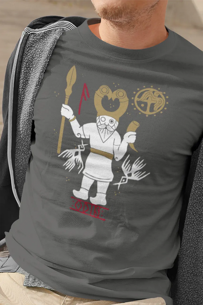 Odin T-Shirt – Norse Mythology Allfather Unisex Cotton Tee