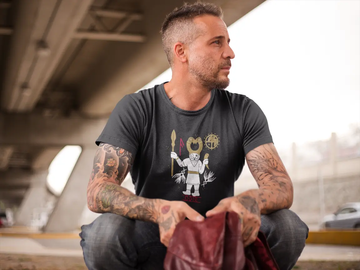 Odin T-Shirt – Norse Mythology Allfather Unisex Cotton Tee