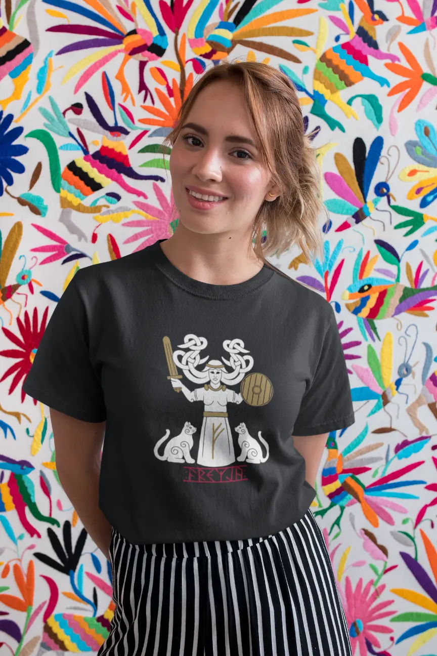 Freyja / Valfreyja T-Shirt – Norse Goddess of Passion, Power & Independence | Viking Mythology Unisex Tee