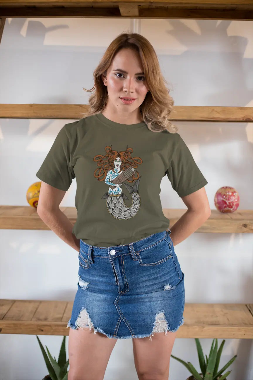 Mermaid Celtic Motifs Unisex T-Shirt – Myth, Music & Sea Spirit